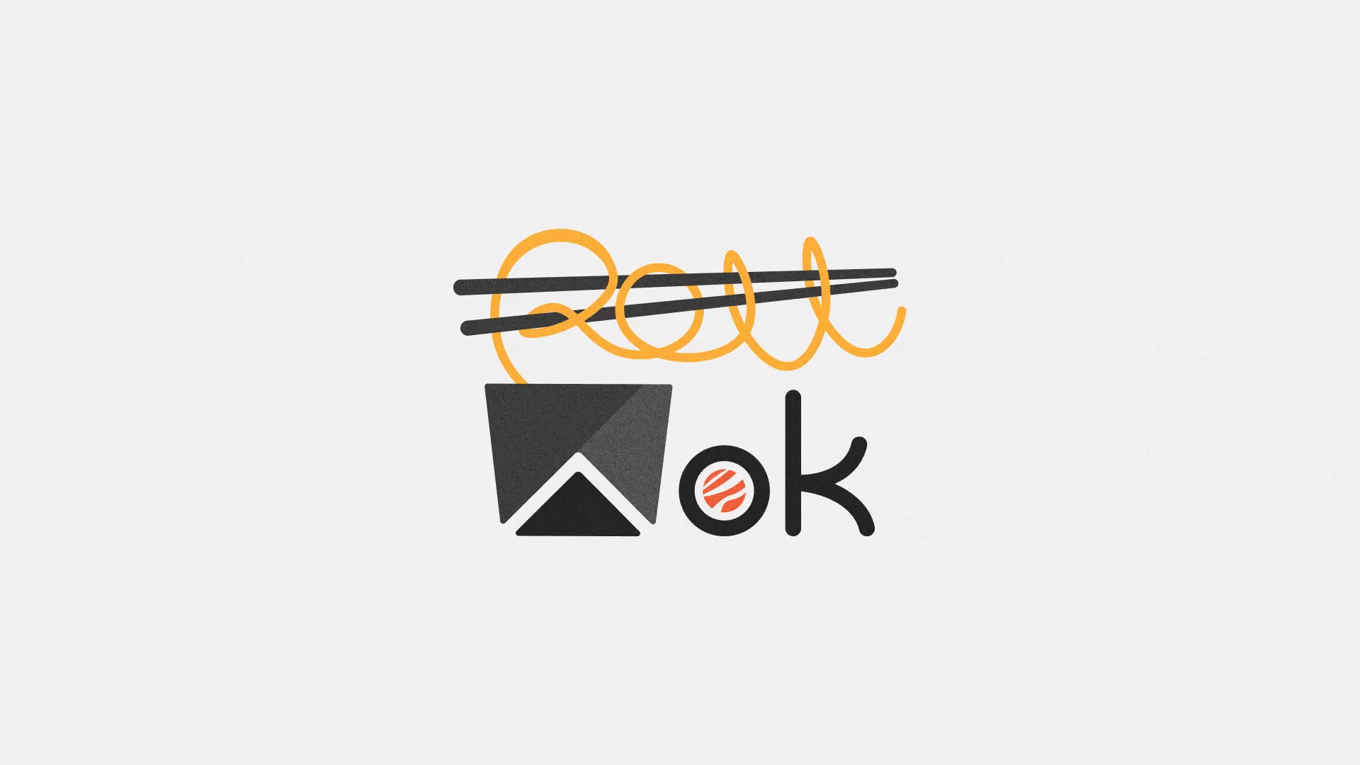 Разработка логотипа в Железногорске для суши-бара «Roll Wok Club» Разработка логотипа в Железногорске для суши-бара «Roll Wok Club»